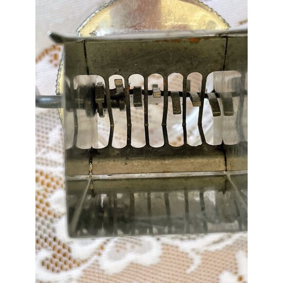 Vintage 1930s Nut/Spice Chopper Glass Jar Metal Farmhouse Decor - Picture 8 of 14